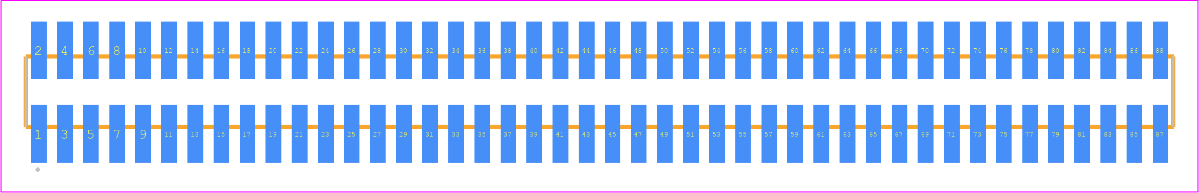 FTSH-144-03-G-DV-P-TR - SAMTEC PCB footprint - Other - Other - FTSH-144-XX-YYY-DV-P-TR