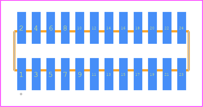 FTSH-112-14-L-DV-K-TR - SAMTEC PCB footprint - Other - Other - FTSH-112-XX-YYY-DV-K-TR