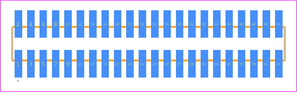 FTSH-122-14-S-DV-K-TR - SAMTEC PCB footprint - Other - Other - FTSH-122-XX-YYY-DV-K-TR