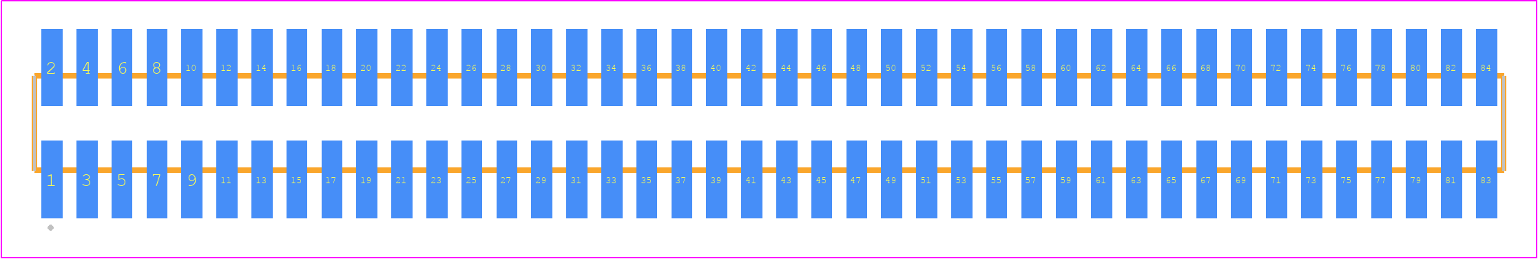 FTSH-142-01-L-DV-K-TR - SAMTEC PCB footprint - Other - Other - FTSH-142-XX-YYY-DV-K-TR