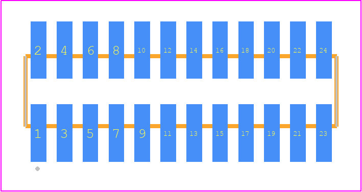 FTSH-112-14-L-DV-P - SAMTEC PCB footprint - Other - Other - FTSH-112-XX-YYY-DV-P