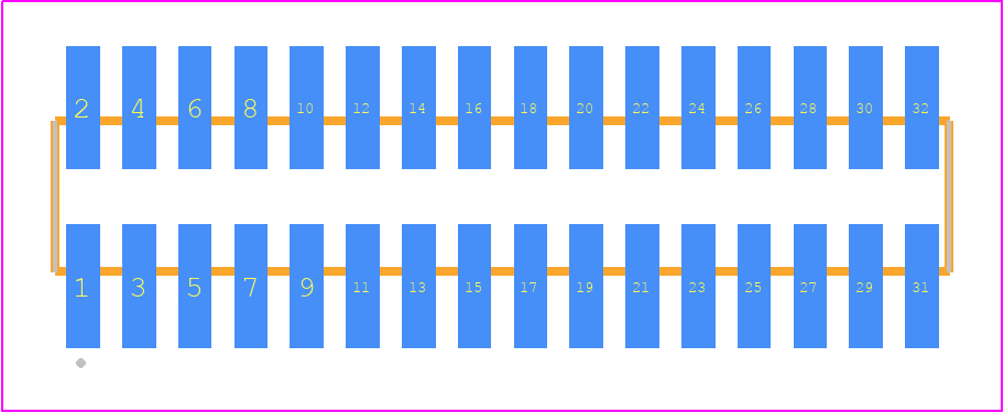 FTSH-116-04-L-DV-P - SAMTEC PCB footprint - Other - Other - FTSH-116-XX-YYY-DV-P
