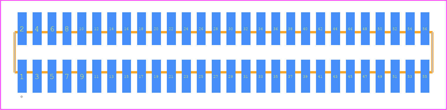 FTSH-128-01-G-DV-P - SAMTEC PCB footprint - Other - Other - FTSH-128-XX-YYY-DV-P