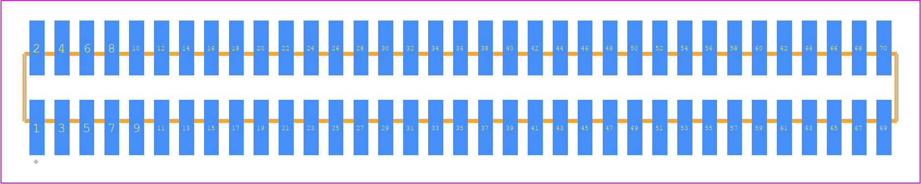 FTSH-135-04-LM-DV-P - SAMTEC PCB footprint - Other - Other - FTSH-135-XX-YYY-DV-P