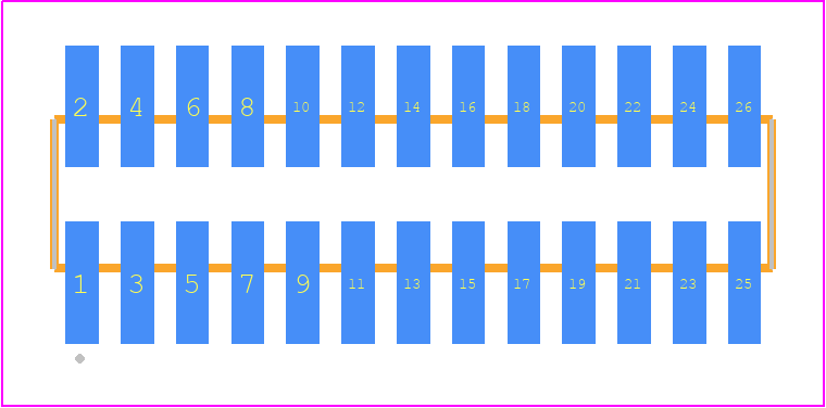 FTSH-113-14-H-DV-K-P - SAMTEC PCB footprint - Other - Other - FTSH-113-XX-YYY-DV-K-P