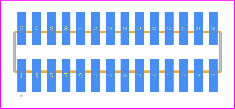 FTSH-114-05-F-DV-K-P - SAMTEC PCB footprint - Other - Other - FTSH-114-XX-YYY-DV-K-P