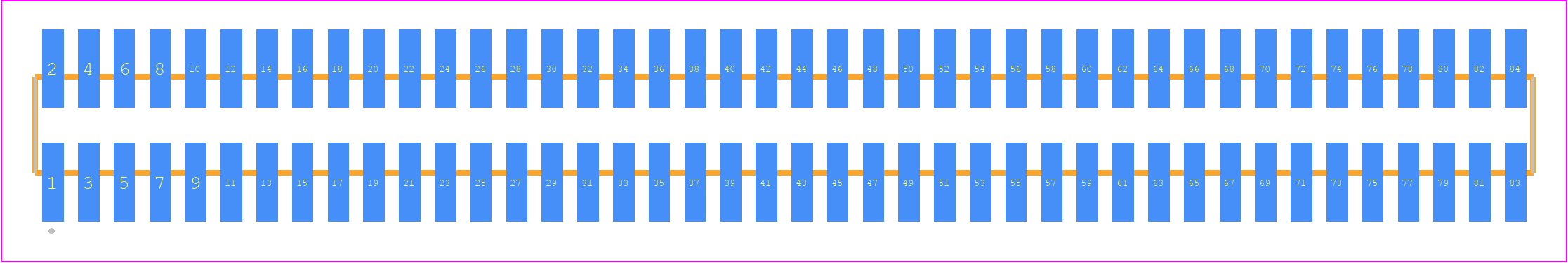 FTSH-142-01-G-DV-K-P - SAMTEC PCB footprint - Other - Other - FTSH-142-XX-YYY-DV-K-P