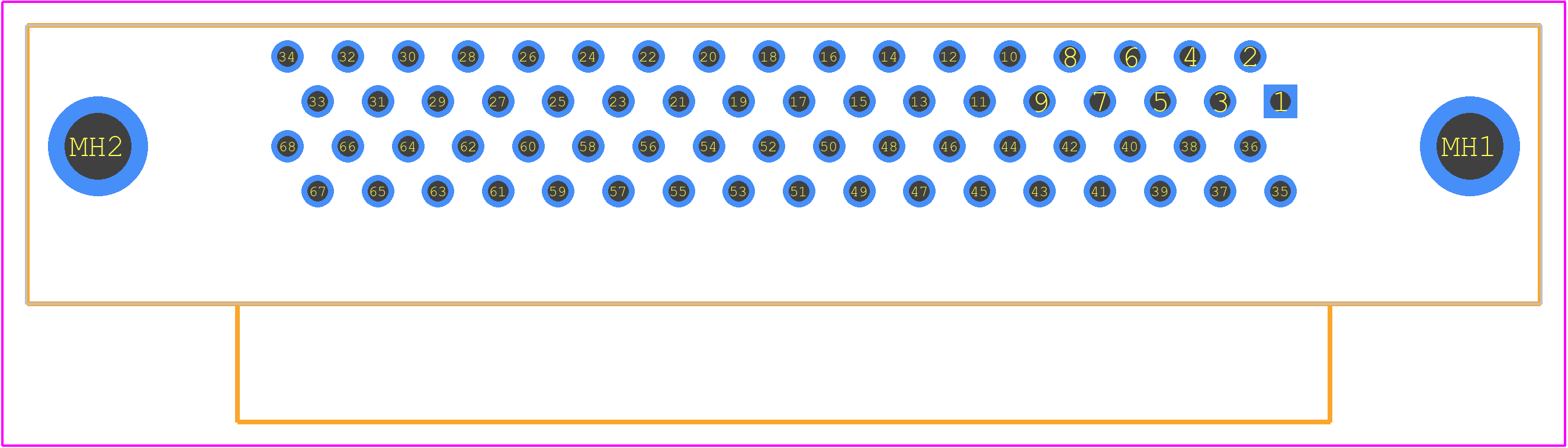 787362-7 - TE Connectivity PCB footprint - Other - Other - 787362-7-1