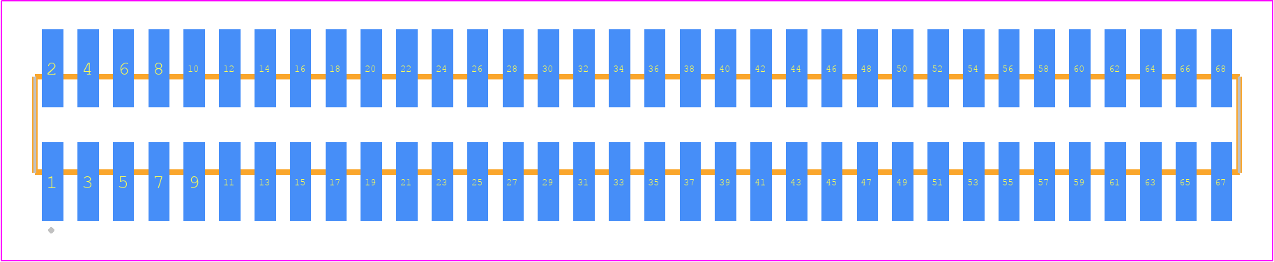 FTSH-134-04-FM-DV-K-P-TR - SAMTEC PCB footprint - Other - Other - FTSH-134-XX-YYY-DV-K-P-TR