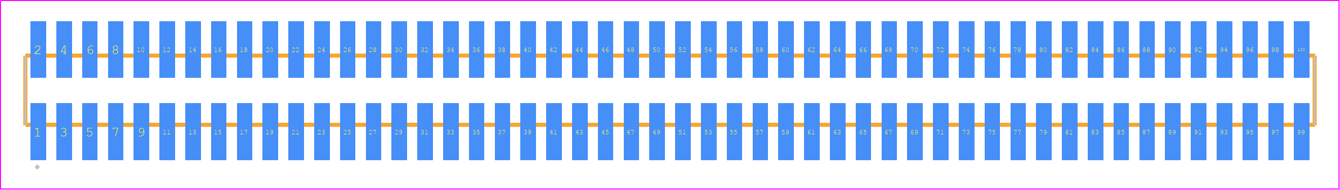 FTSH-150-04-G-DV-K-P-TR - SAMTEC PCB footprint - Other - Other - FTSH-150-XX-YYY-DV-K-P-TR