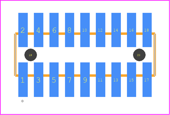 FTSH-109-14-L-DV-A - SAMTEC PCB footprint - Other - Other - FTSH-109-XX-YYY-DV-A