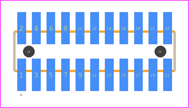 FTSH-111-02-LM-DV-A - SAMTEC PCB footprint - Other - Other - FTSH-111-XX-YYY-DV-A