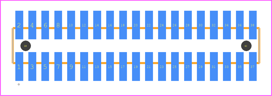 FTSH-119-02-STL-DV-A - SAMTEC PCB footprint - Other - Other - FTSH-119-XX-YYY-DV-A