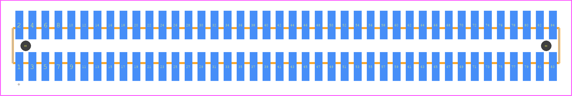 FTSH-142-05-F-DV-A - SAMTEC PCB footprint - Other - Other - FTSH-142-XX-YYY-DV-A