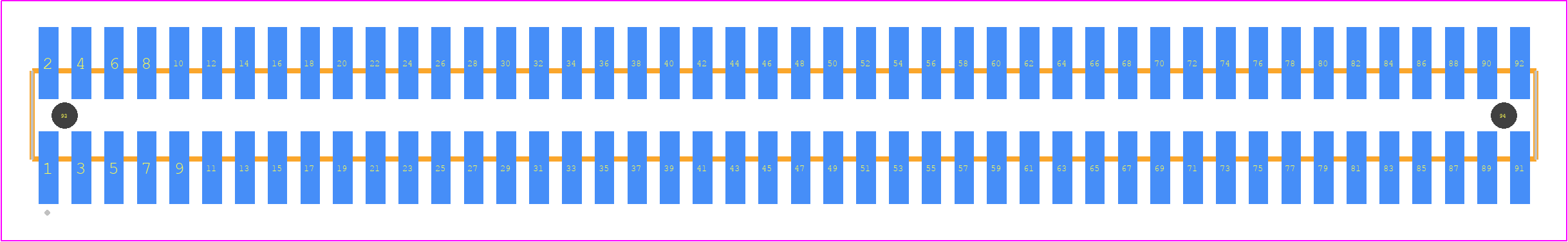 FTSH-146-14-H-DV-A - SAMTEC PCB footprint - Other - Other - FTSH-146-XX-YYY-DV-A