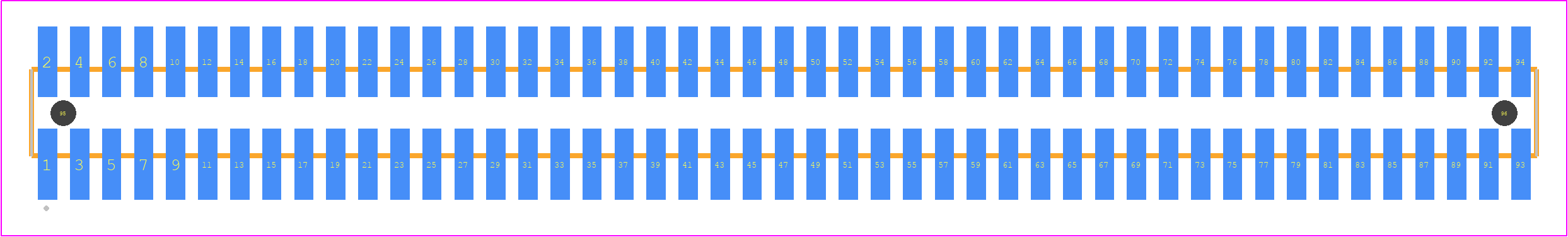 FTSH-147-14-F-DV-A - SAMTEC PCB footprint - Other - Other - FTSH-147-XX-YYY-DV-A