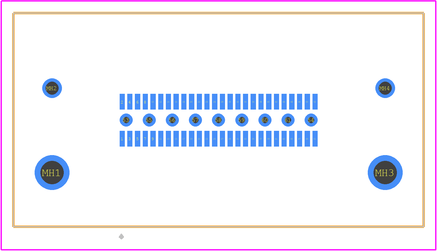 QMS-026-01-SL-D-RA-MG - SAMTEC PCB footprint - Other - Other - QMS-026-01-SL-D-RA-MG-5