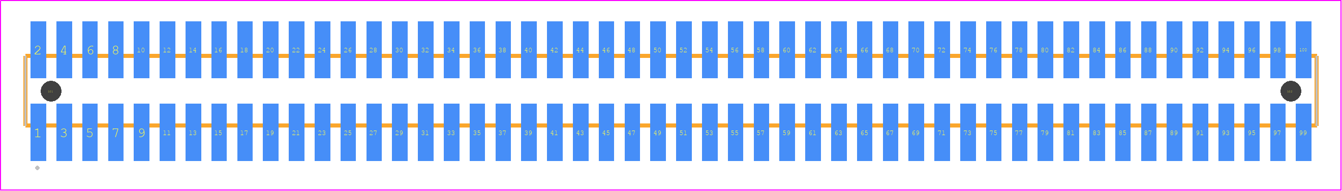 FTSH-150-01-LM-DV-A - SAMTEC PCB footprint - Other - Other - FTSH-150-XX-YYY-DV-A