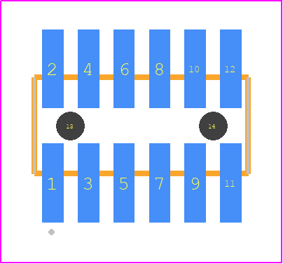 FTSH-106-05-S-DV-K-A-P - SAMTEC PCB footprint - Other - Other - FTSH-106-XX-YYY-DV-K-A-P