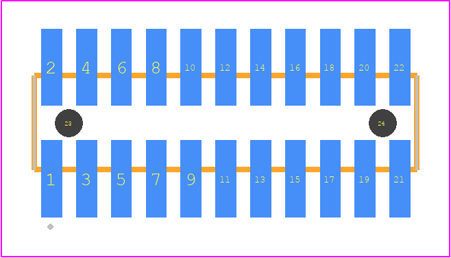 FTSH-111-01-LM-DV-K-A-P - SAMTEC PCB footprint - Other - Other - FTSH-111-XX-YYY-DV-K-A-P