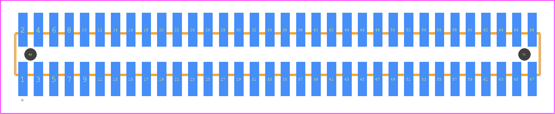 FTSH-134-01-FM-DV-K-A-P - SAMTEC PCB footprint - Other - Other - FTSH-134-XX-YYY-DV-K-A-P