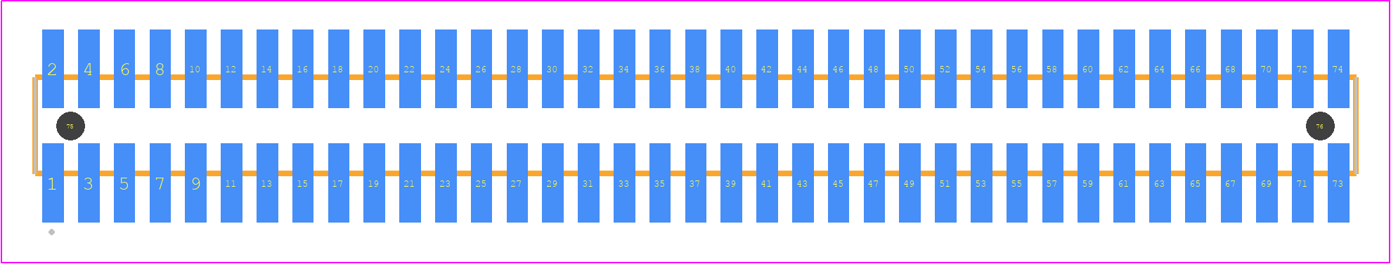 FTSH-137-14-H-DV-K-A-P - SAMTEC PCB footprint - Other - Other - FTSH-137-XX-YYY-DV-K-A-P