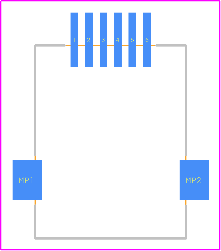 RJLSE-62061-01T - Amphenol PCB footprint - Other - Other - RJLSE-62061-01T-2