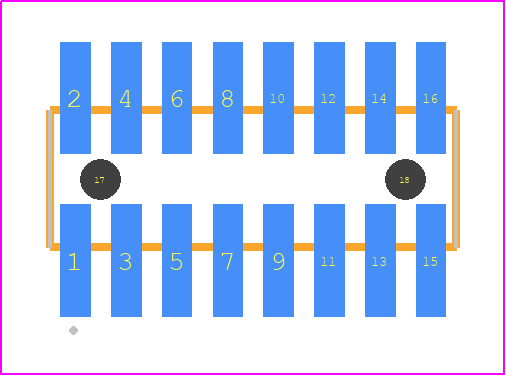 FTSH-108-14-LM-DV-K-A-P-TR - SAMTEC PCB footprint - Other - Other - FTSH-108-XX-YYY-DV-K-A-P-TR