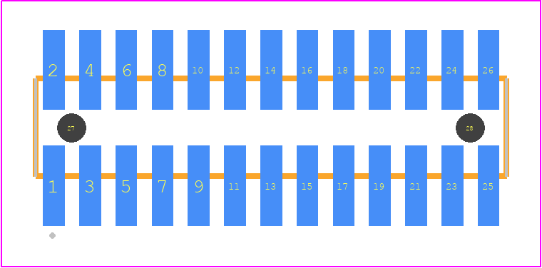 FTSH-113-14-SM-DV-A-P-TR - SAMTEC PCB footprint - Other - Other - FTSH-113-XX-YYY-DV-A-P-TR