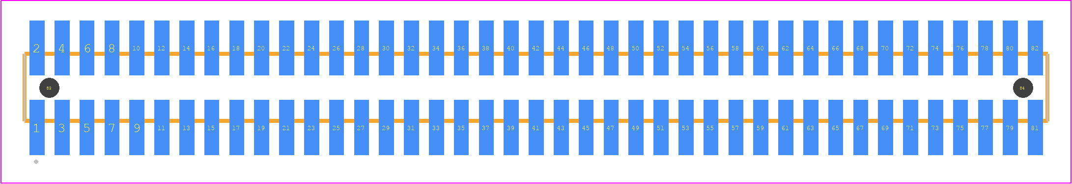 FTSH-141-14-G-DV-A-P-TR - SAMTEC PCB footprint - Other - Other - FTSH-141-XX-YYY-DV-A-P-TR