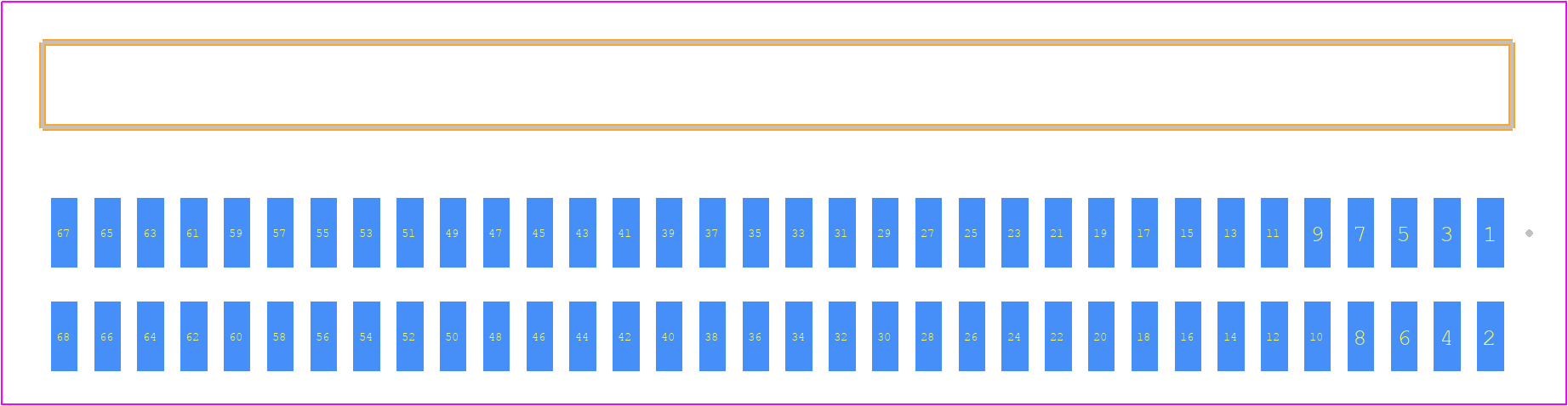 FTSH-134-01-SM-DH - SAMTEC PCB footprint - Other - Other - FTSH-134-XX-YYY-DH