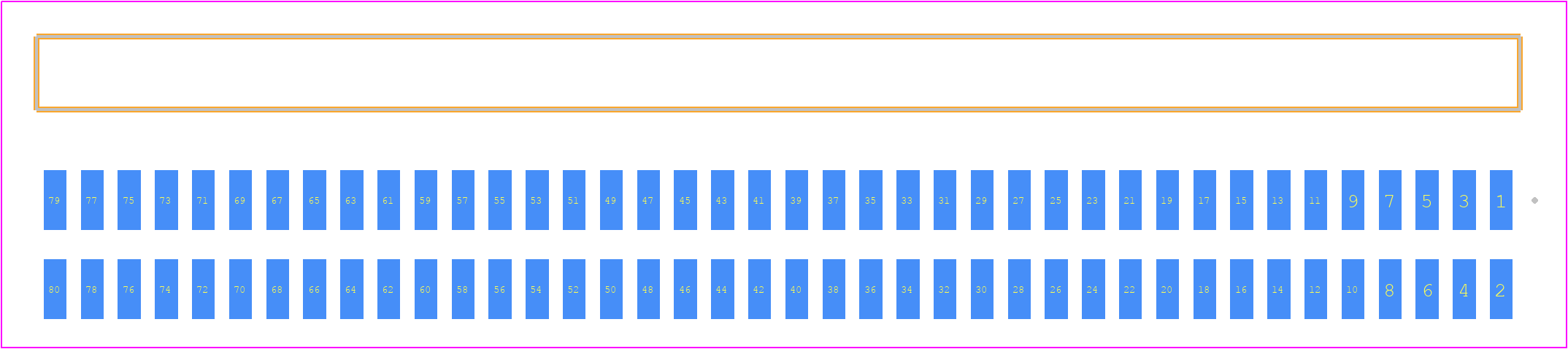 FTSH-140-04-S-DH - SAMTEC PCB footprint - Other - Other - FTSH-140-XX-YYY-DH