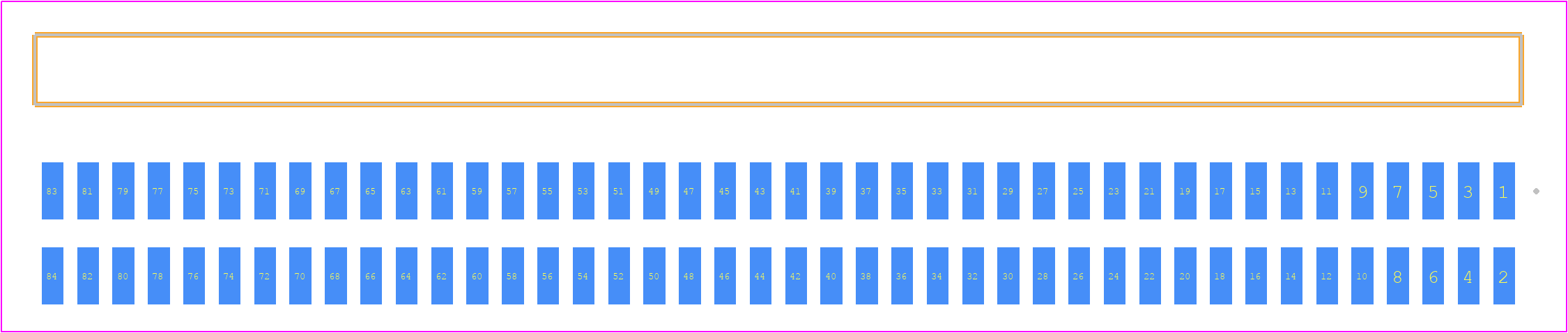 FTSH-142-02-H-DH - SAMTEC PCB footprint - Other - Other - FTSH-142-XX-YYY-DH