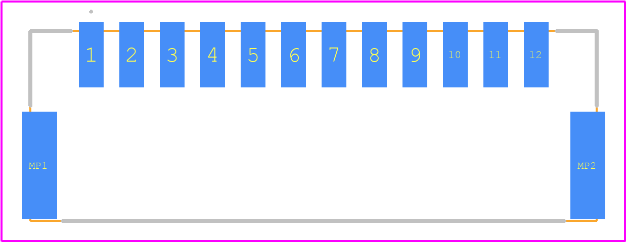 502352-1210 - Molex PCB footprint - Other - Other - 502352-1210-2