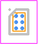 NCP339AFCT2G - onsemi PCB footprint - BGA - BGA - WLCSP6, 1.00x1.50_2020