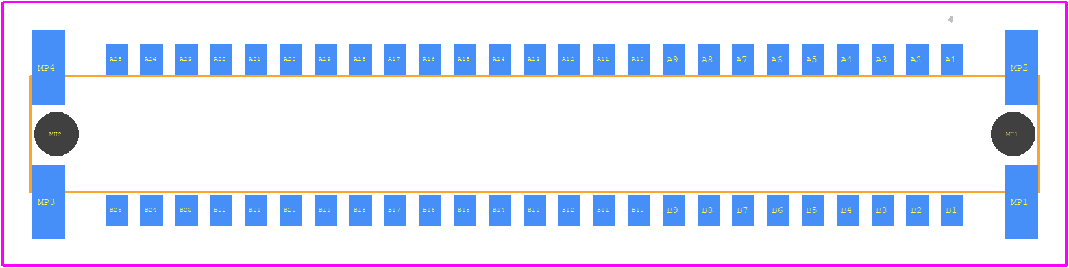 234199 - TE Connectivity PCB footprint - Other - Other - 234199-1