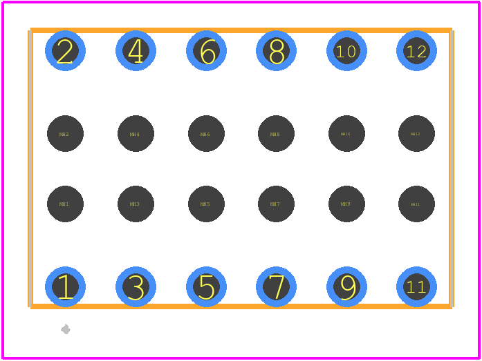 MDF7-12D-2.54DSA(55) - Hirose PCB footprint - Other - Other - MDF7-12D-2.54DSA(55)-2