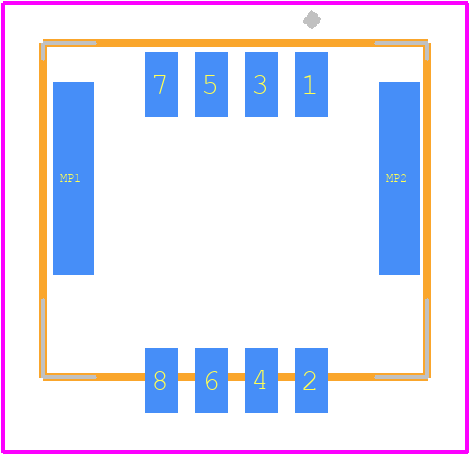 505433-0871 - Molex PCB footprint - Other - Other - 505433-0871-2