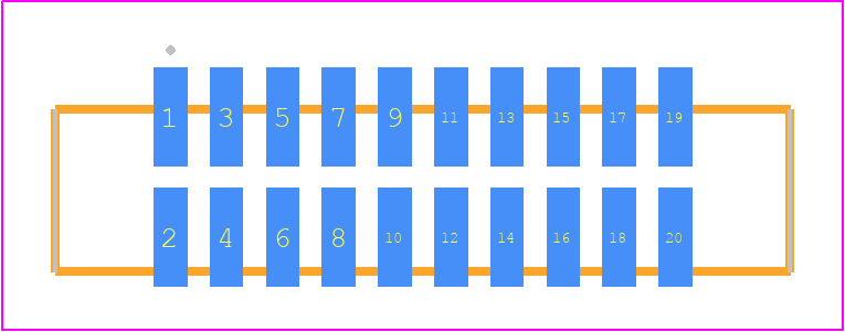SFML-110-T2-SM-D - SAMTEC PCB footprint - Other - Other - SFML-110-SS-YYY-D
