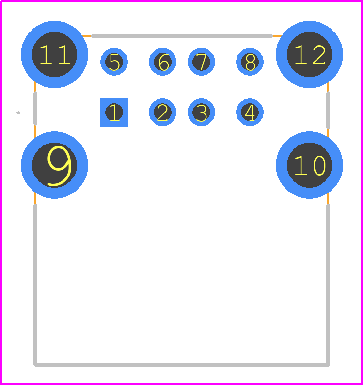UJ2-ADH-W1-TH - Same Sky PCB footprint - Other - Other - UJ2-ADH-W1-TH-2