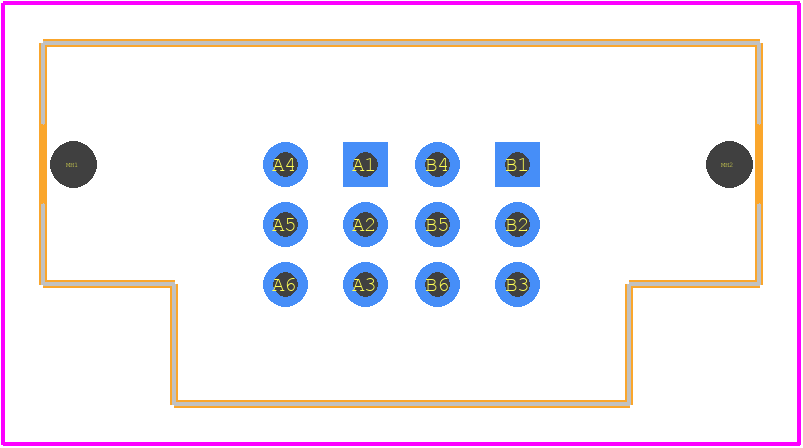 UPT-02-03.0-01-L-V - SAMTEC PCB footprint - Other - Other - UPT-02-03.0-01-L-V-4