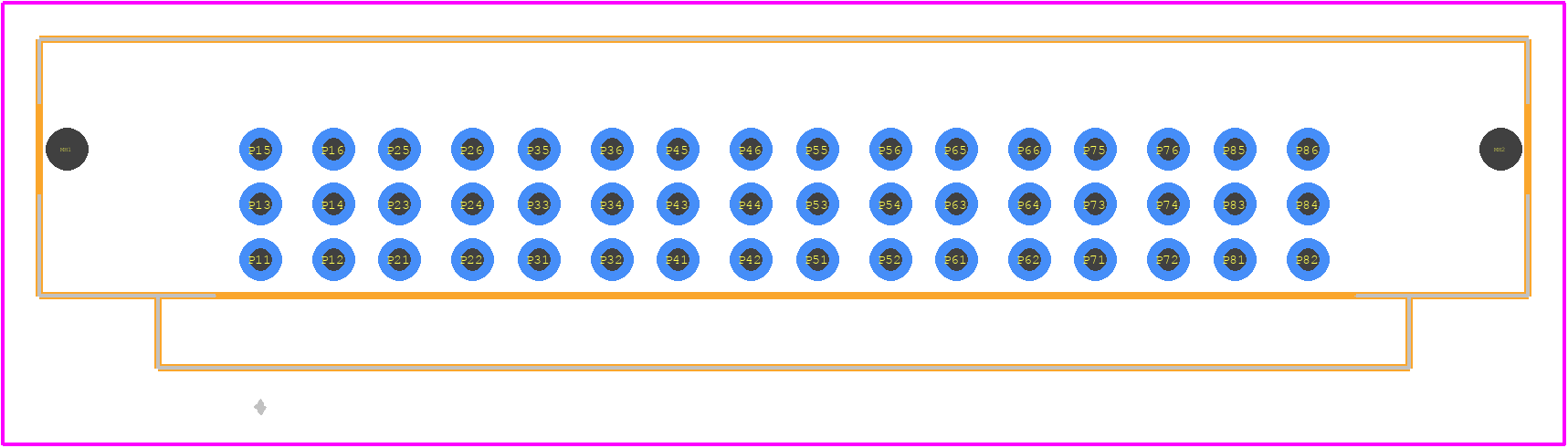UPT-08-03.0-01-L-V - SAMTEC PCB footprint - Other - Other - UPT-08-03.0-01-L-V-1