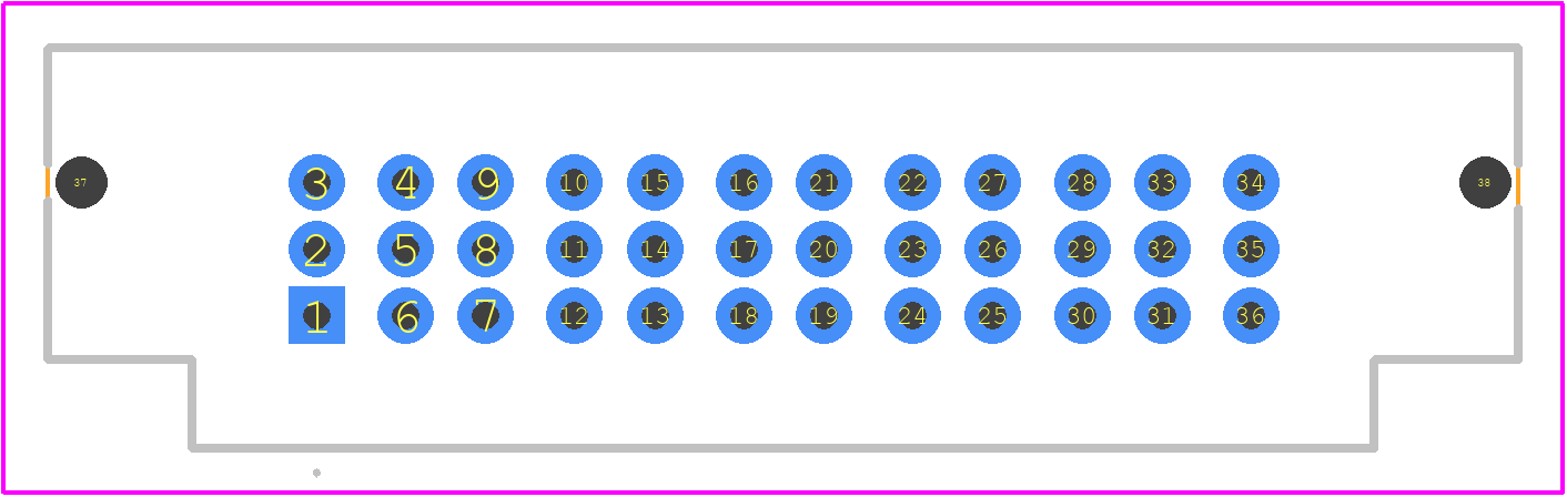 UPT-06-03.0-01-L-V - SAMTEC PCB footprint - Other - Other - UPT-06-03.0-01-L-V-4