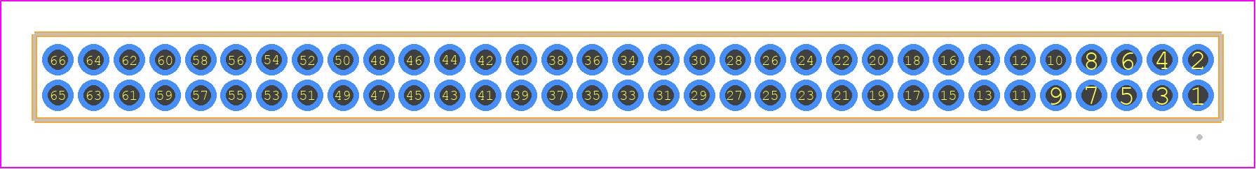SFMC-133-01-H-D - SAMTEC PCB footprint - Other - Other - SFMC-133-XX-YY-D