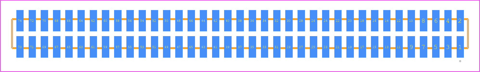 SFMC-137-T2-F-D-TR - SAMTEC PCB footprint - Other - Other - SFMC-137-SS-YY-D-TR