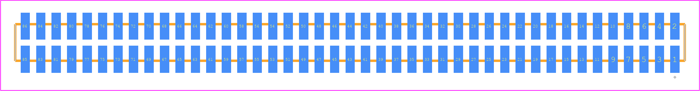 SFMC-143-T2-F-D-TR - SAMTEC PCB footprint - Other - Other - SFMC-143-SS-YY-D-TR