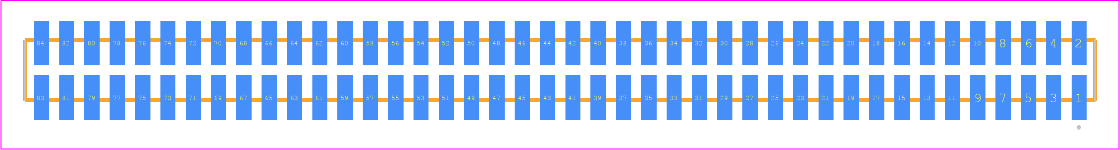 SFMC-142-02-H-D-K-TR - SAMTEC PCB footprint - Other - Other - SFMC-142-SS-YY-D-K-TR