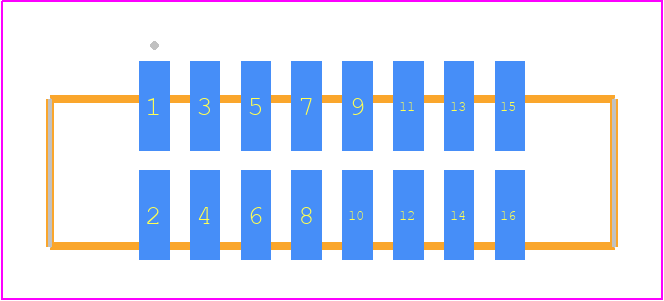 SFML-108-T2-H-D - SAMTEC PCB footprint - Other - Other - SFML-108-SS-YYY-D