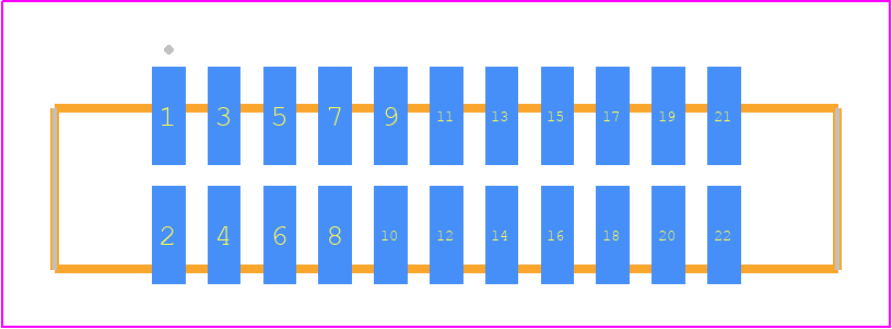 SFML-111-02-LM-D - SAMTEC PCB footprint - Other - Other - SFML-111-SS-YYY-D