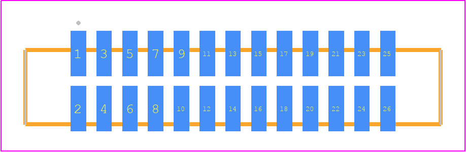 SFML-113-02-F-D - SAMTEC PCB footprint - Other - Other - SFML-113-SS-YYY-D
